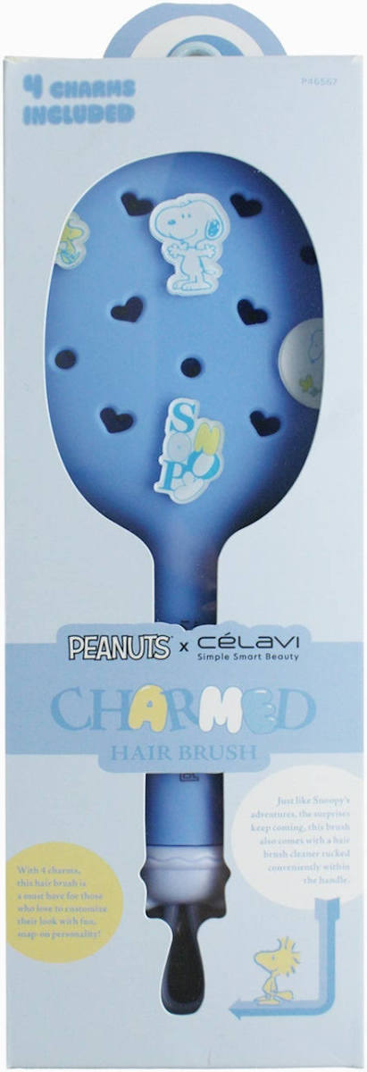 Peanuts Everyday Charmed Hair Brush Blue